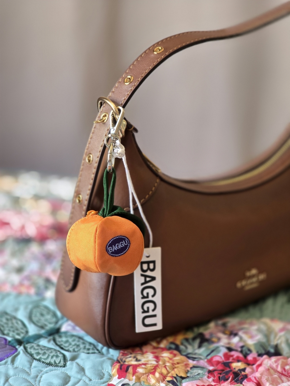 *NWT* BAGGU Mandarin Bag Charm, Baggu Orange Pouch Bag Charm - Picture 11 of 11